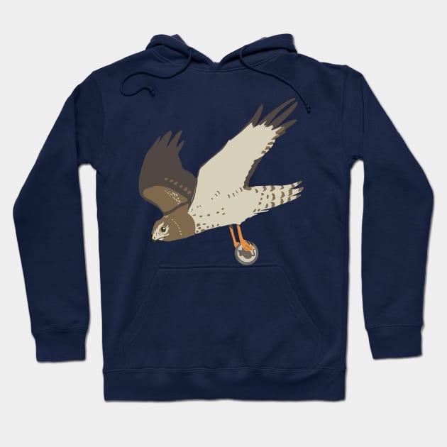 Wingspan Northern Harrier Hoodie by Adrielle-art